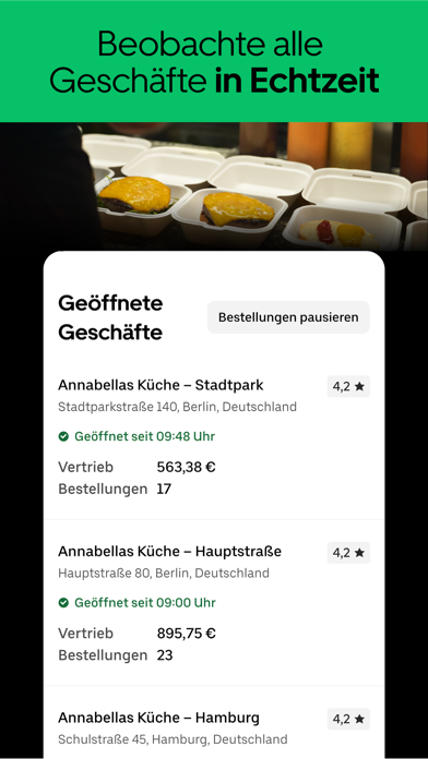 Uber Eats Manager Plakat