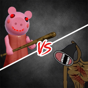 Siren Head vs Piggy Coloring