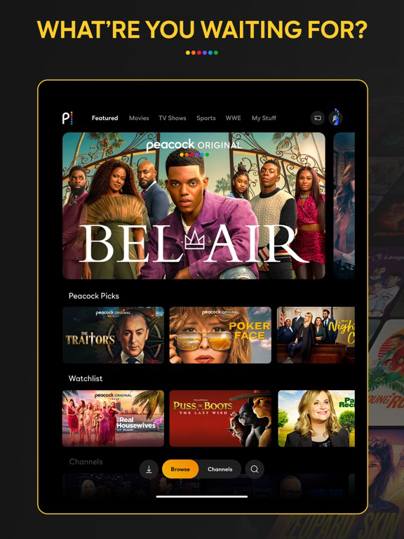 Peacock TV Stream TV & Movies لنظام iOS (iPhone/iPad/Apple TV/iPod