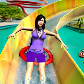 Water Park Uphill Slide Rush