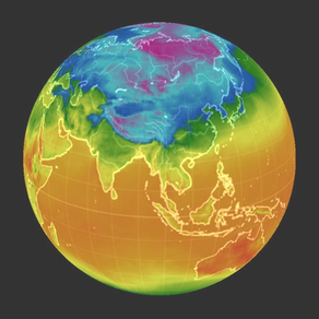 3D Global Temperature Map