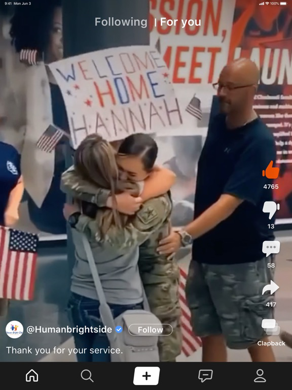 Clapper: Video, Live, Chat for iOS (iPhone/iPad/iPod touch) - Free