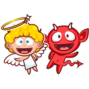 Angel and Devil Stickers