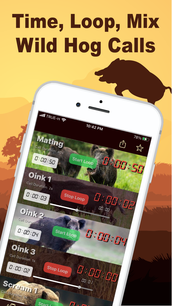Wild Hog Calls for iOS (iPhone) Free Download at AppPure