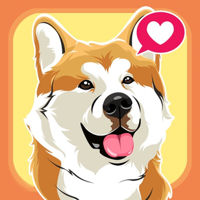 Akita Dog Animated Sticker App