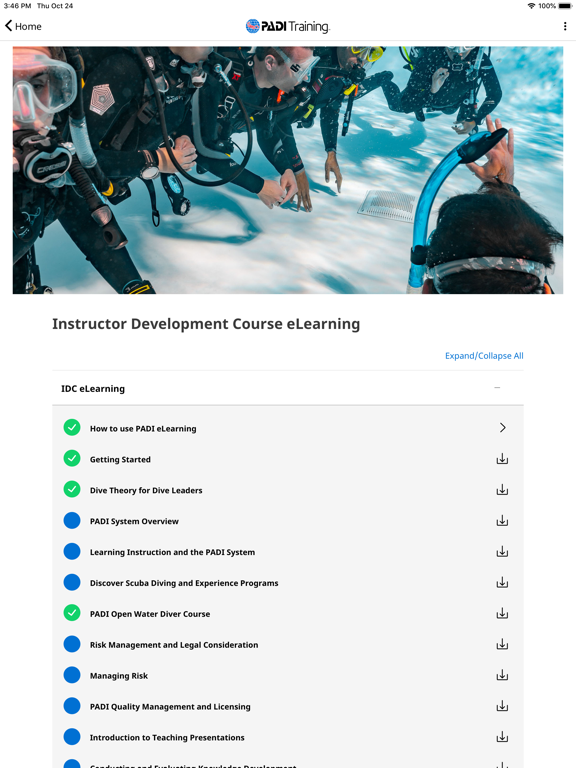 PADI Training poster