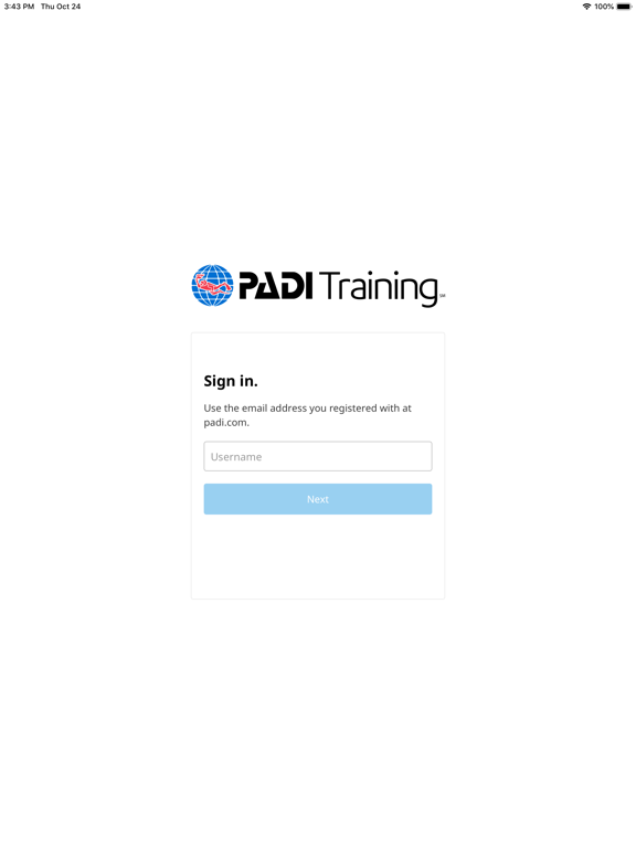 PADI Training poster