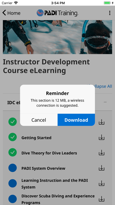 PADI Training poster