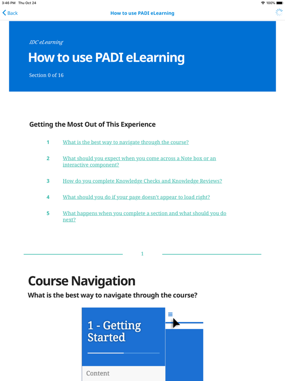 PADI Training poster