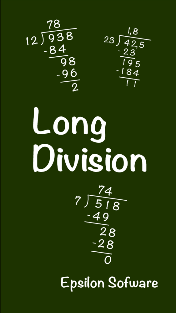 Math Long Division poster