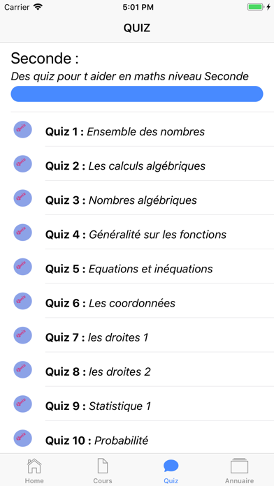 Maths Seconde ES poster