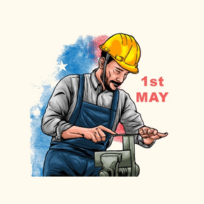 May Labour Day Stickers
