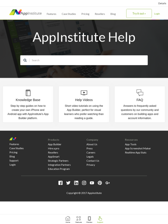 AppInstitute Help Guide poster