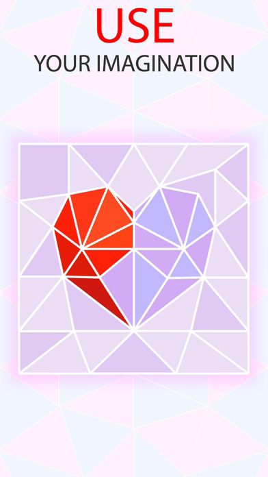Poly artwork puzzle poster