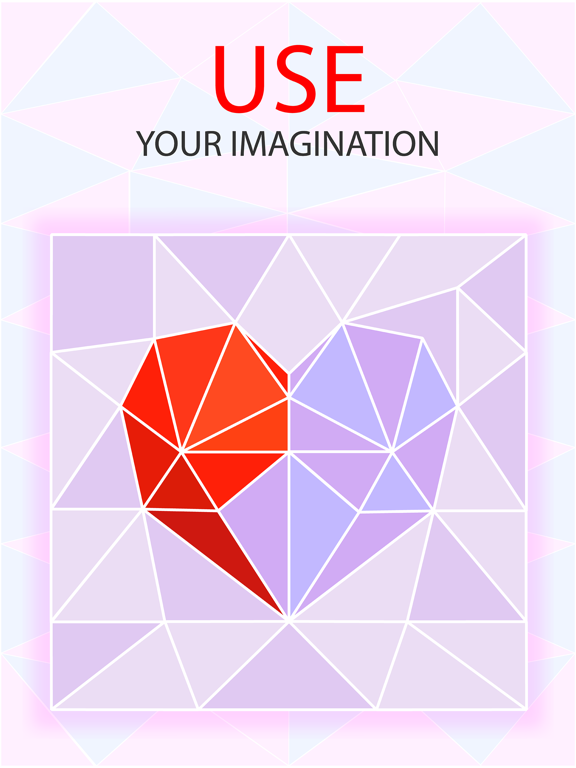 Poly artwork puzzle poster