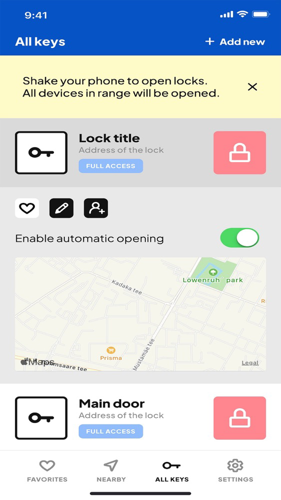 BLE Locking – digital keys poster