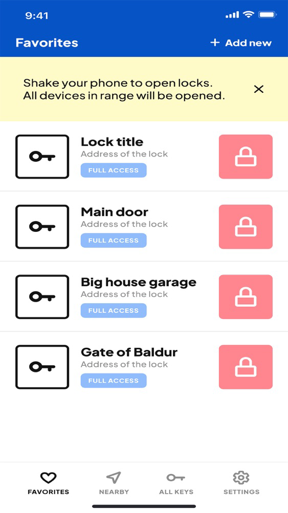 BLE Locking – digital keys poster