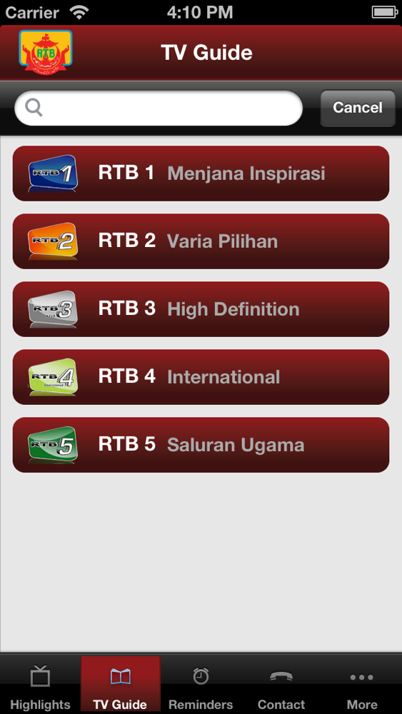 RTB TV Ku لنظام iOS (iPhone) - قم بتنزيله مجانا على AppPure