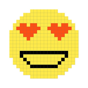 Drawing by pixel - Emoji paint