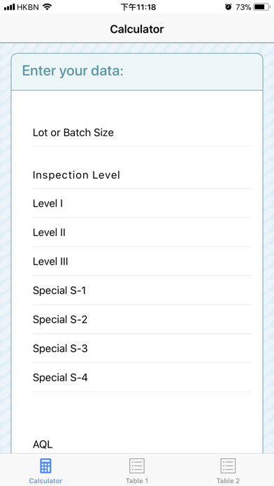 AQL Calculator 포스터