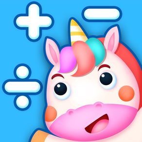 maths bébé fille licorne