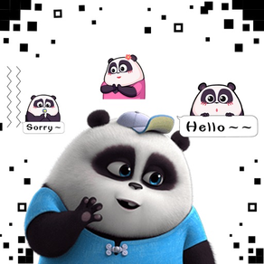 Animated Stickers Panda 3D