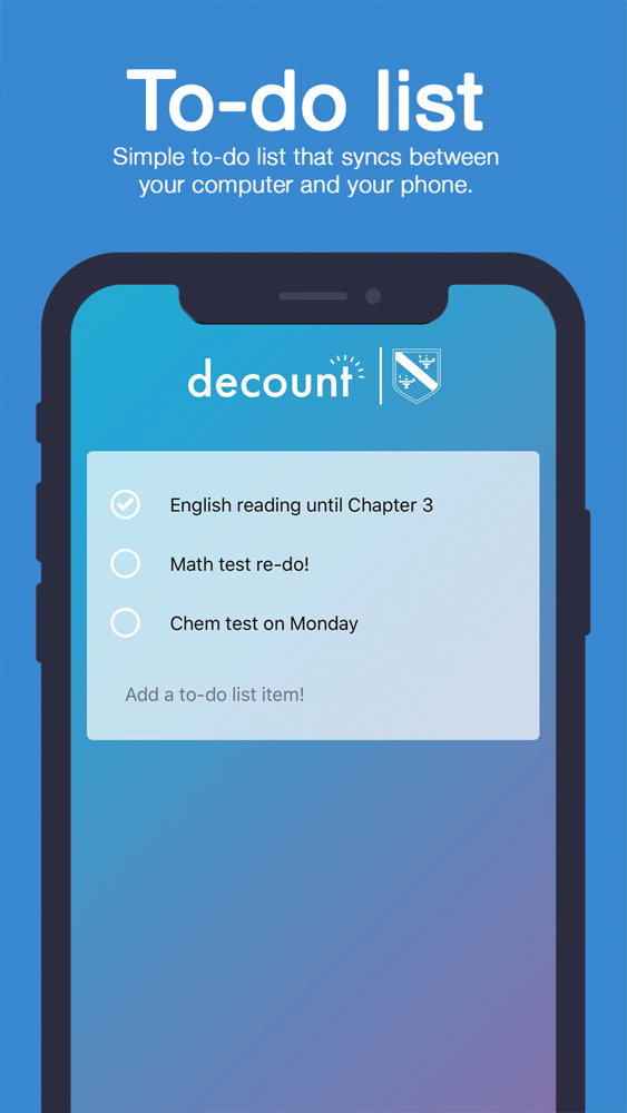 Decount poster
