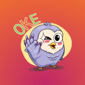 Sticker OwlPurple - fc