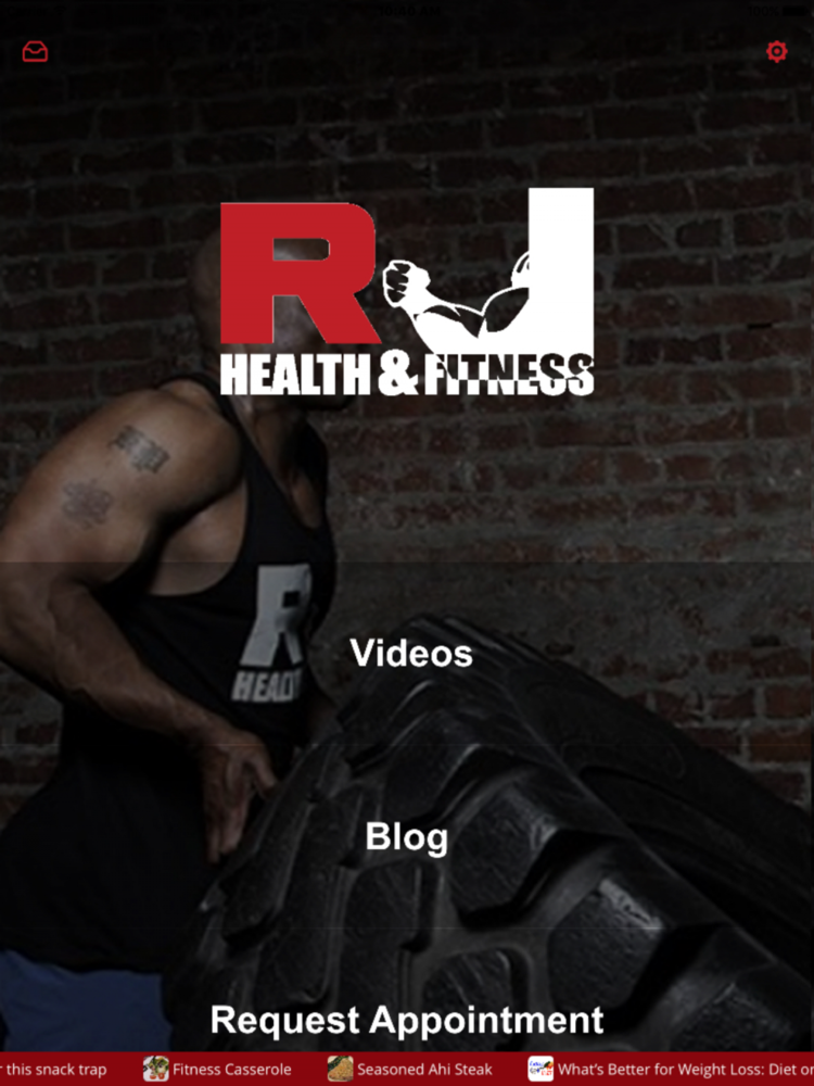 RJ Health and Fitness poster