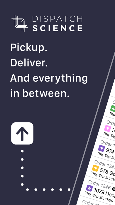 Dispatch Science Driver App poster
