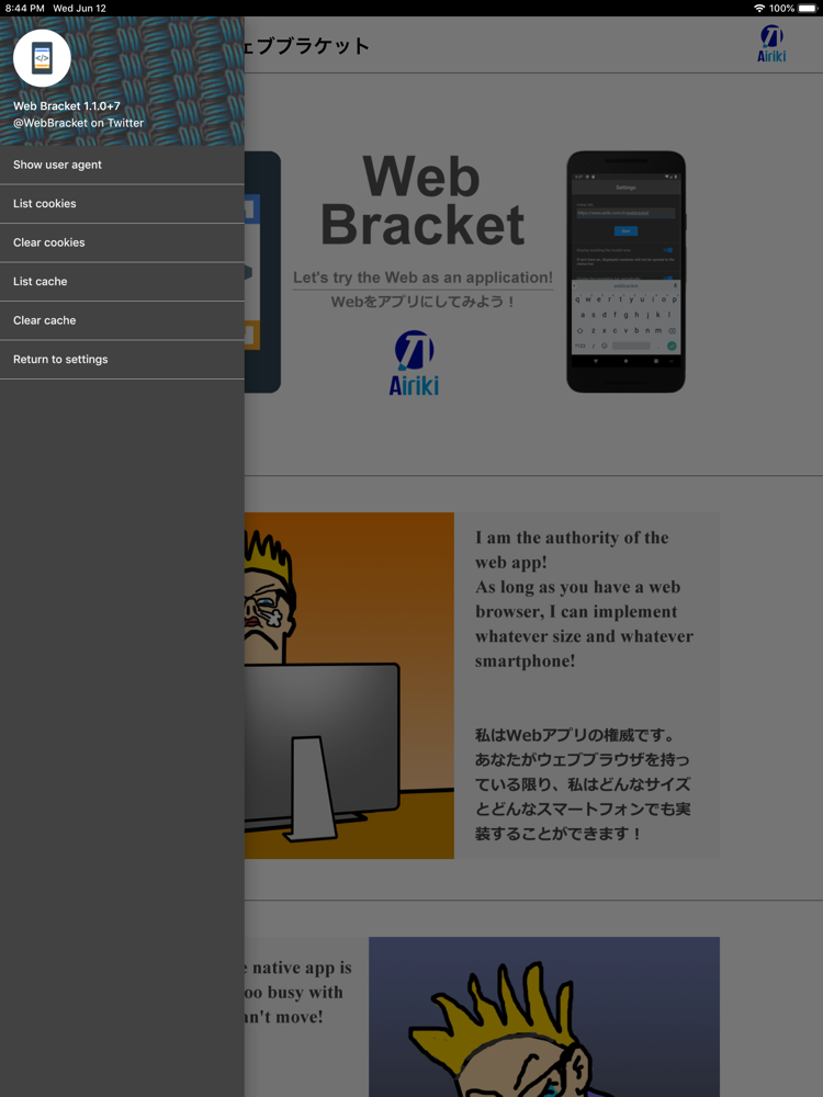 Web Bracket poster