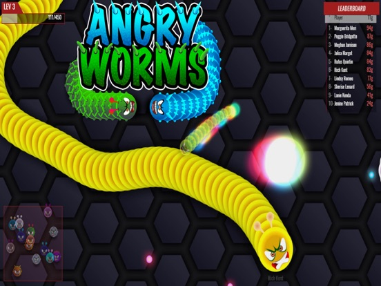 Angry Worms.io poster