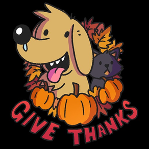 Thanksgiving Stickers Koda