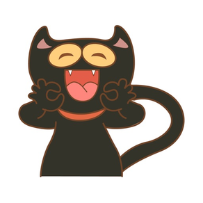 Cat in Black Animated