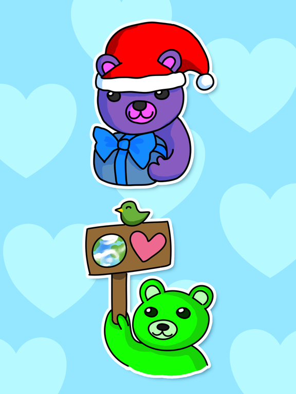 Sweet Teddy Bear Stickers poster