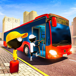 Stickman Passenger Bus Driving