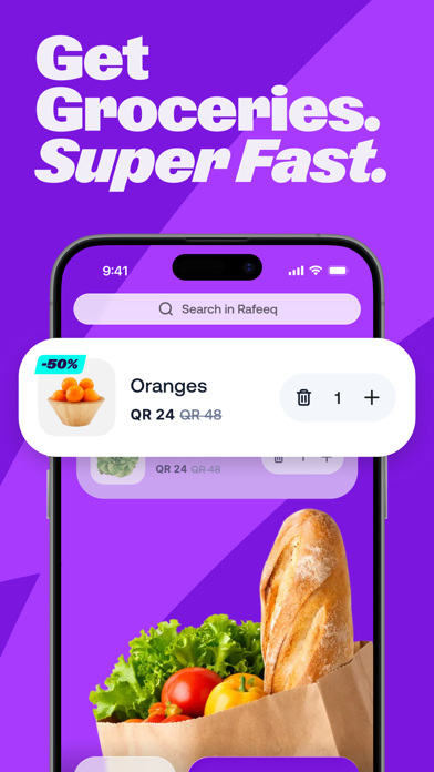 Rafeeq: Food Delivery in Qatar poster