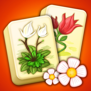 Mahjong Blumengarten Puzzle