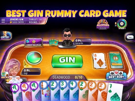 Gin Rummy Stars - Card Game poster
