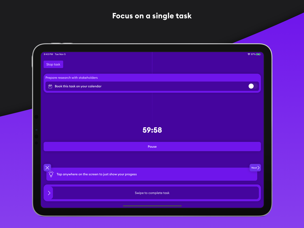 Seque - Deep work and focus poster