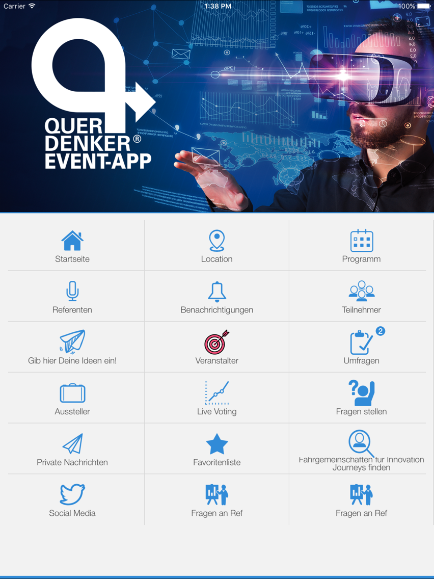 Querdenker Event-App poster