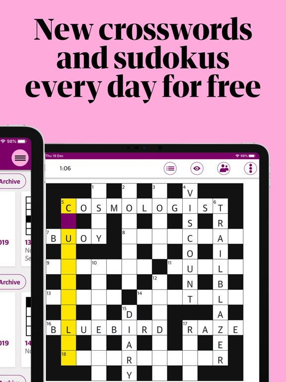 Guardian Puzzles & Crosswords for iOS (iPhone/iPad/iPod touch) Free
