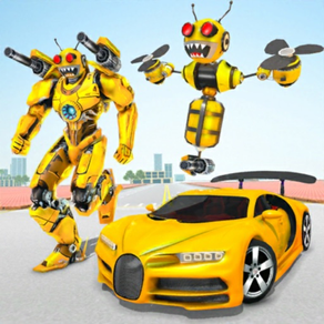 蜂ロボット変換ゲーム3D