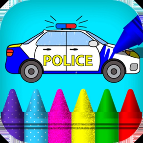 Car coloring book & drawing