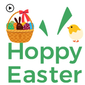 Animated Cute Happy Easter Egg