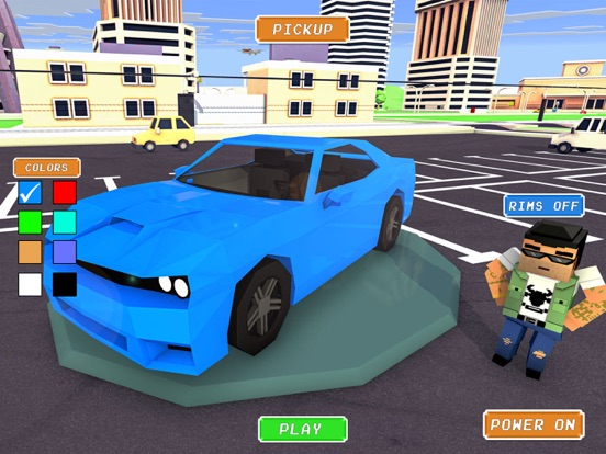 Blocky Car Racing Game poster