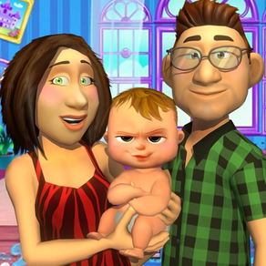 夢想 家庭 模擬器 - 虛擬媽媽 和 寶寶關心遊戲
