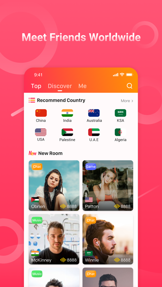 VoChatGroup Voice Chat Rooms for iOS (iPhone) Free Download at AppPure