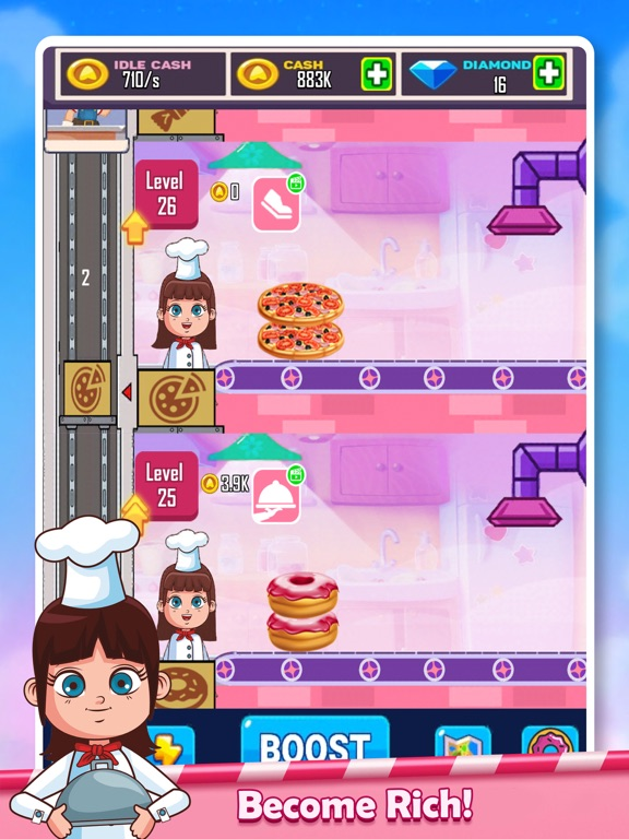 Cooking Idle Donut Baking Game poster