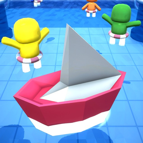 Paper Boat Pool 3D